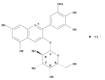 1-Benzopyrylium, 2-(3,4-dihydroxy-5-methoxyphenyl)-3-(β-D-galactopyranosyloxy)-5,7-dihydroxy-, chloride (1:1)  