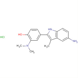 Phenol, 4-(5-amino-3-methyl-1H-indol-2-yl)-2-(dimethylamino)-,monohydrochloride  