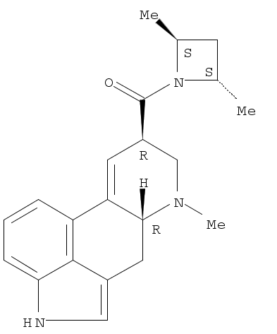 Azetidine, 1-[[(8β)-9,10-didehydro-6-methylergolin-8-yl]carbonyl]-2,4-dimethyl-, (2S,4S)-  