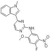 N-(4-Fluoro-2-methoxy-5-nitrophenyl)-4-(1-methyl-1H-indol-3-yl)-2-pyrimidinamine