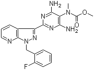 "Methyl {4,6-diamino-2-[1-(2-fluorobenzyl)-1H-pyrazolo[3,4-b]pyridin-3-yl]-5-pyrimidinyl}methylcarbamate Adempas"