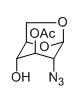 1,6-anhydro-3-O-acetyl-2-azido-2-deoxy-β-D-glucopyranose  
