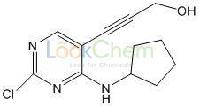 CAS No.: 1374639-76-5 3-[2-Chloro-4-(cyclopentylamino)pyrimidin-5-yl]prop-2-yn -1-ol  
