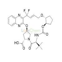 (33R,35S,91R,92R,5S,E)-5-(tert-butyl)-14,14-difluoro-4,7-dioxo-2,8,10-trioxa-6-aza-1(2,3)-quinoxalina-3(3,1)-pyrrolidina-9(1,2)-cyclopentanacyclotetradecaphan-12-ene-35-carboxylic acid  