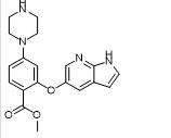 methyl 2-((1H-pyrrolo[2,3-b]pyridin-5-yl)oxy)-4-(piperazin-1-yl)benzoate（1257044-57-7）  