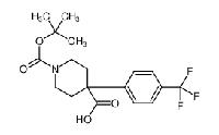 1-[(2-methylpropan-2-yl)oxycarbonyl]-4-[4-(trifluoromethyl)phenyl]piperidine-4-carboxylic acid