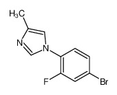 1-(4-bromo-2-fluorophenyl)-4-methylimidazole