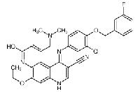 (E)-N-[4-[3-chloro-4-[(3-fluorophenyl)methoxy]anilino]-3-cyano-7-ethoxyquinolin-6-yl]-4-(dimethylamino)but-2-enamide