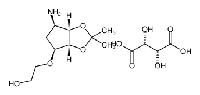 2-(((3aR,4S,6R,6aS)-6-amino-2,2-dimethyltetrahydro-3aH-cyclopenta[d][1,3]dioxol-4-yl)oxy)ethanol (2R,3R)-2,3-dihydroxysuccinate